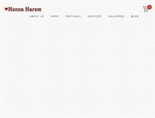 Tablet Screenshot of hennaharem.com